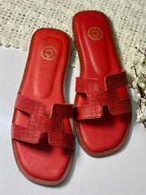 Croco Print H Slides | 50% Off