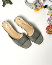 Shimmer Walk Heels | Silver Mist