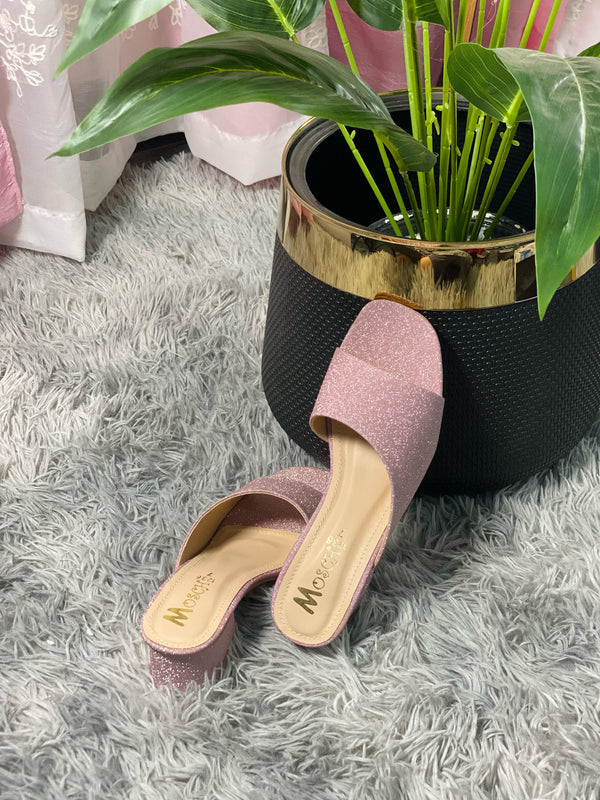 Shimmer Walk Heels | ROSE GLOW